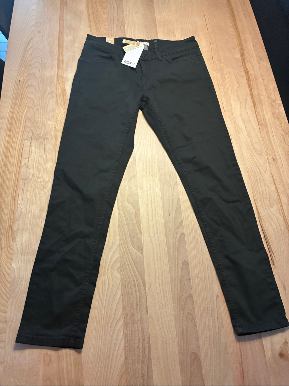 Roxy Black Mid-Rise Skinny Jeans